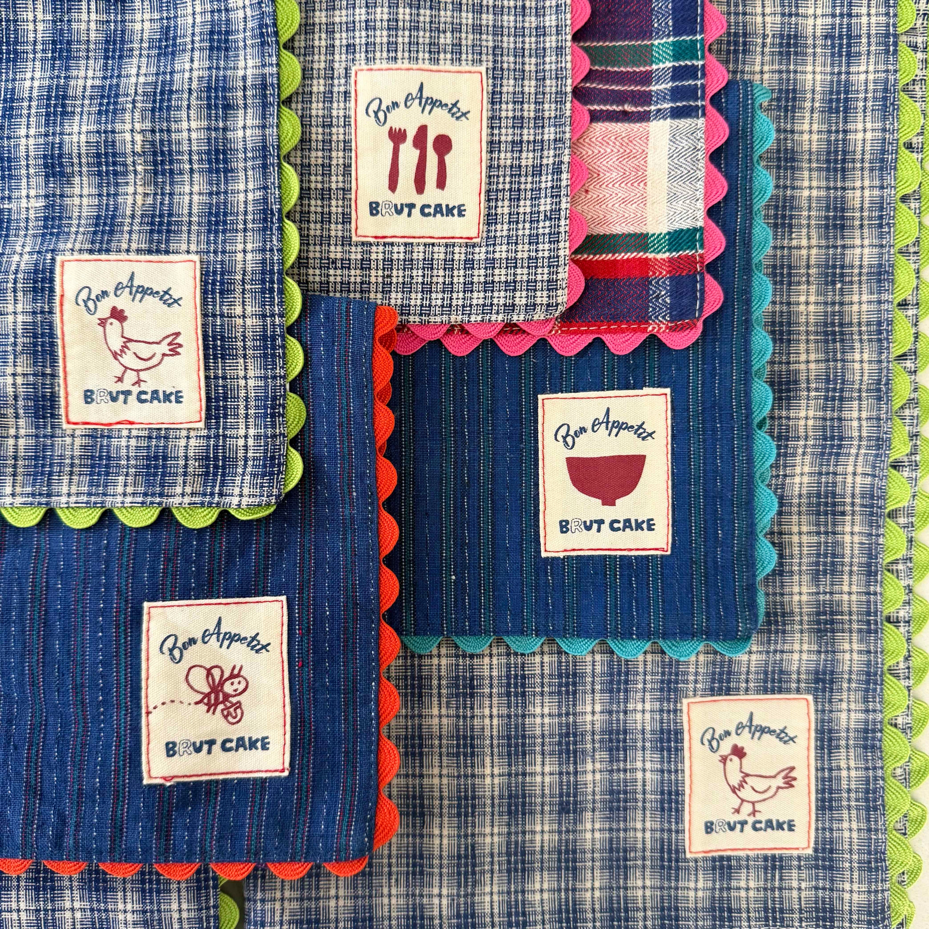 Color Rickrack Placemat Set of 4