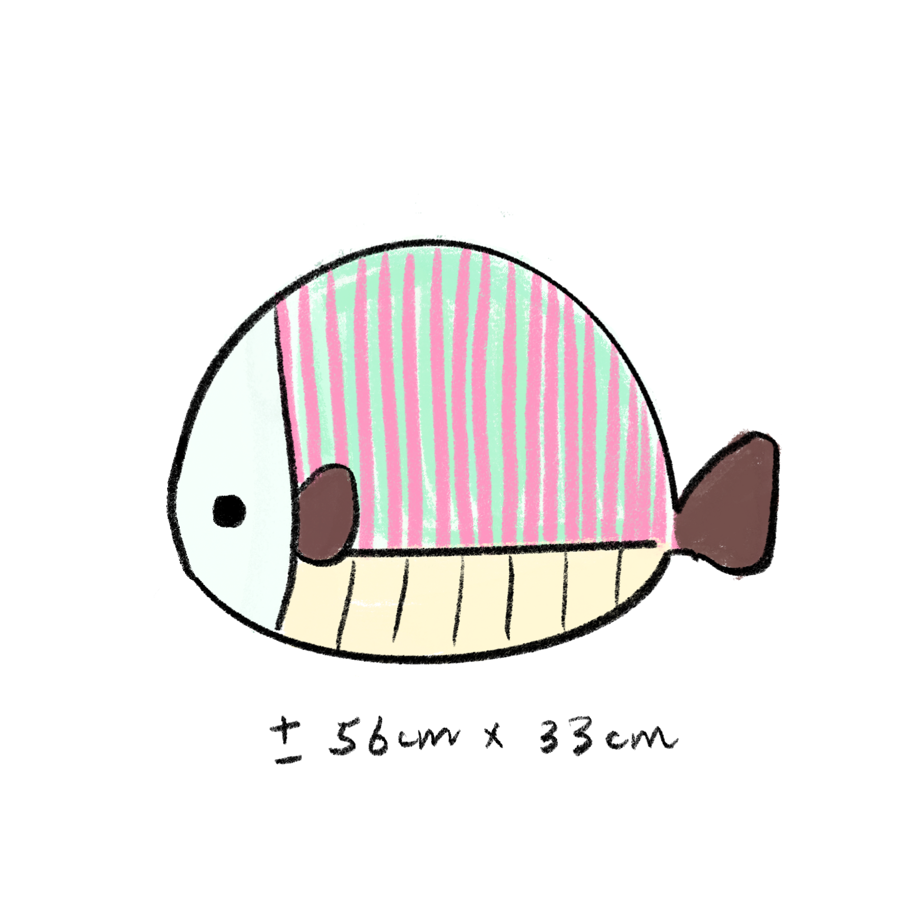 Lucky Fish - Puff Cushion