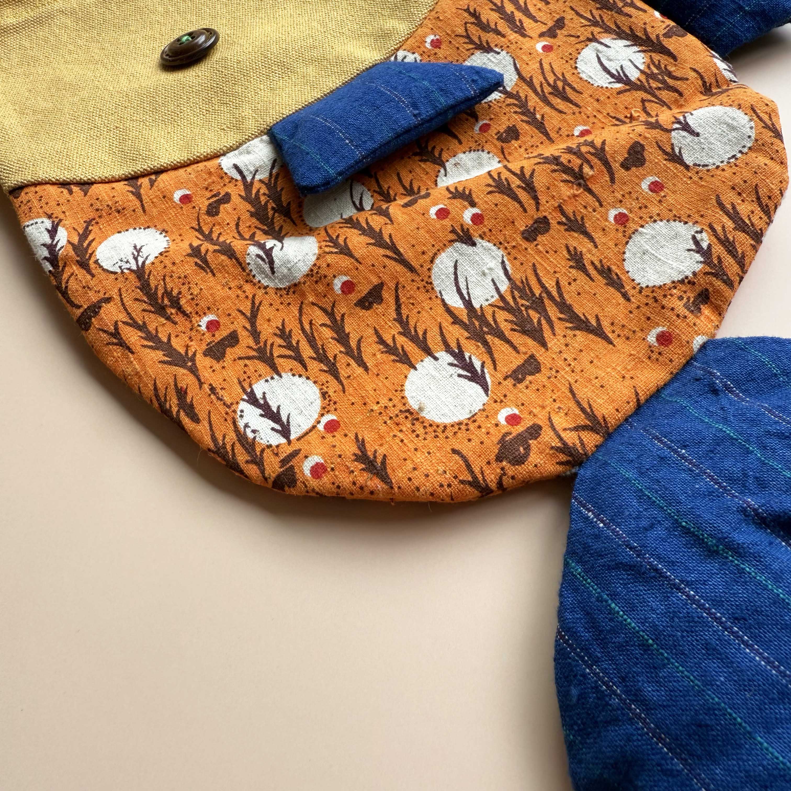 Fish Drawstring Pouch - Vintage Print Edition