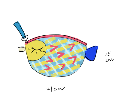 Fish Zipper Pouch