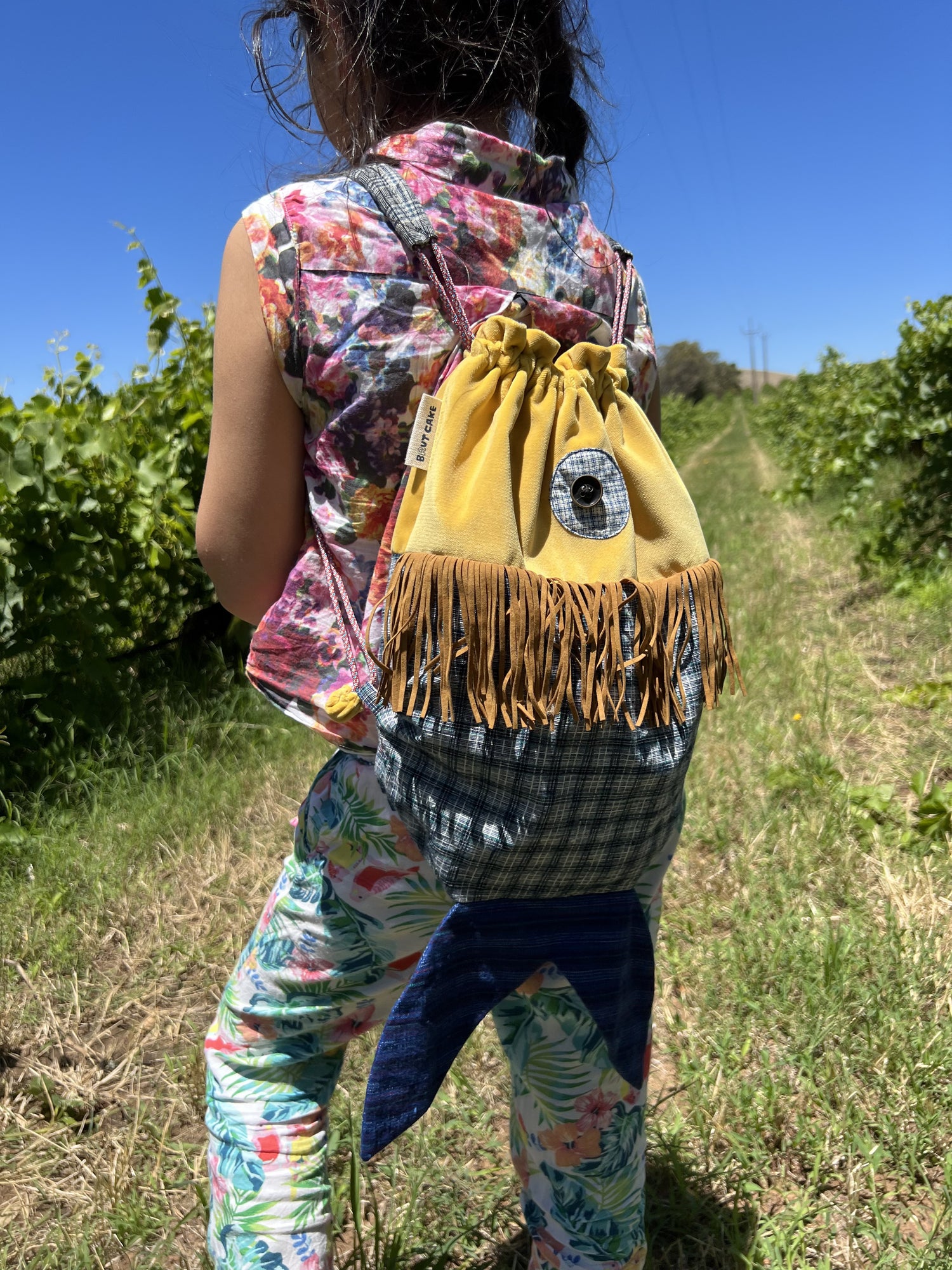 Fish Drawstring Backpack