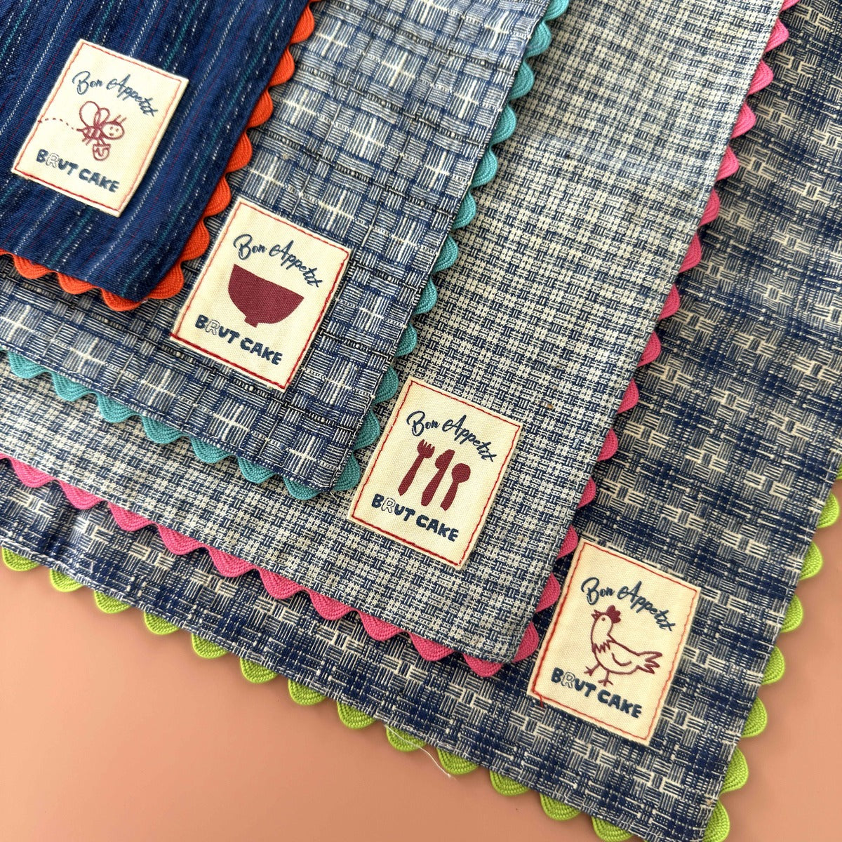Color Rickrack Placemat Set of 4