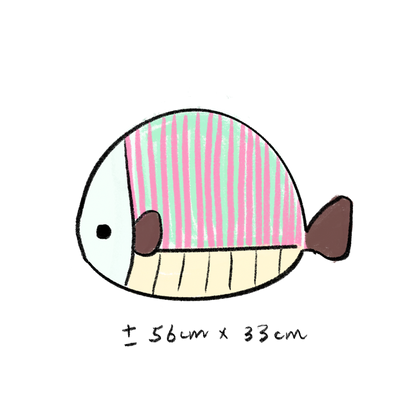 Lucky Fish - Puff Cushion
