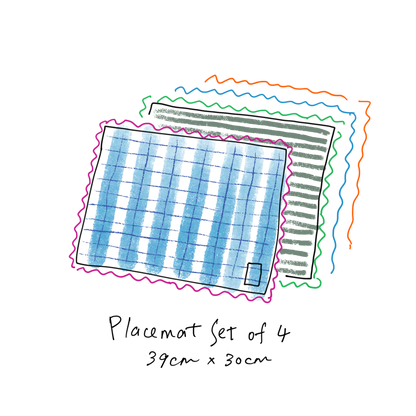 Color Rickrack Placemat Set of 4