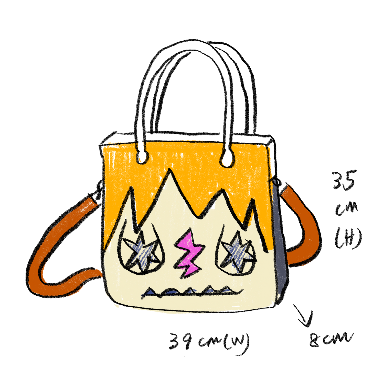 Square Funky Face - Spike