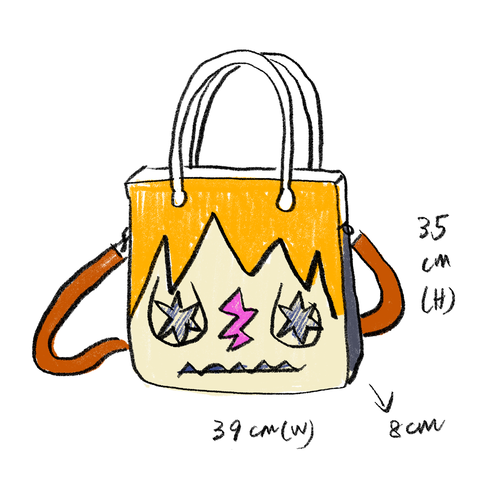 Square Funky Face - Spike