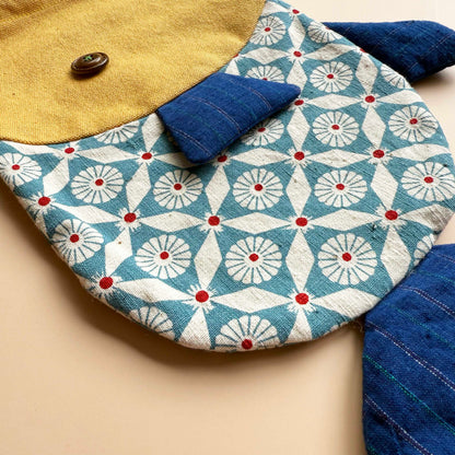 Fish Drawstring Pouch - Vintage Print Edition