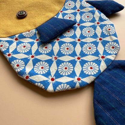 Fish Drawstring Pouch - Vintage Print Edition