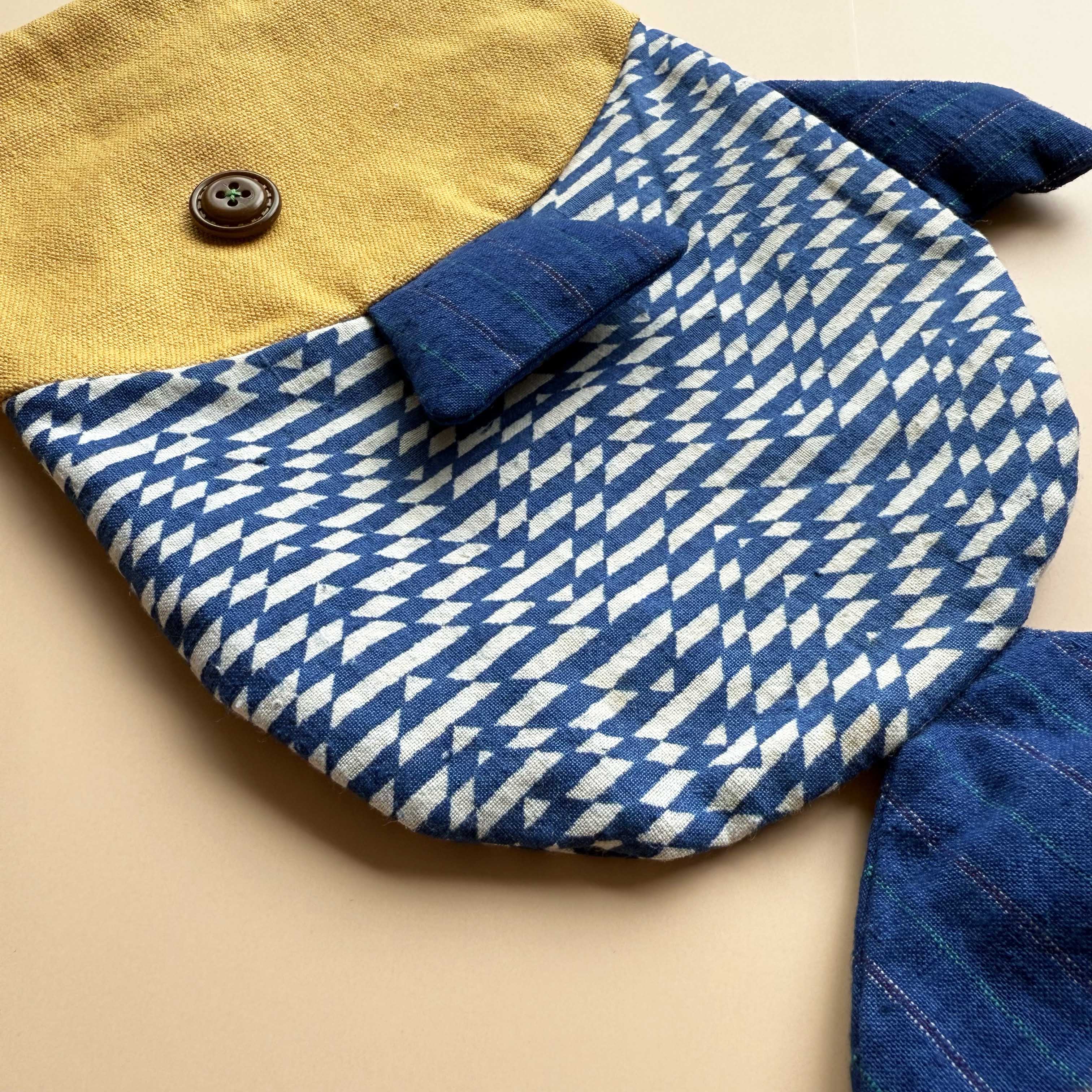 Fish Drawstring Pouch - Vintage Print Edition