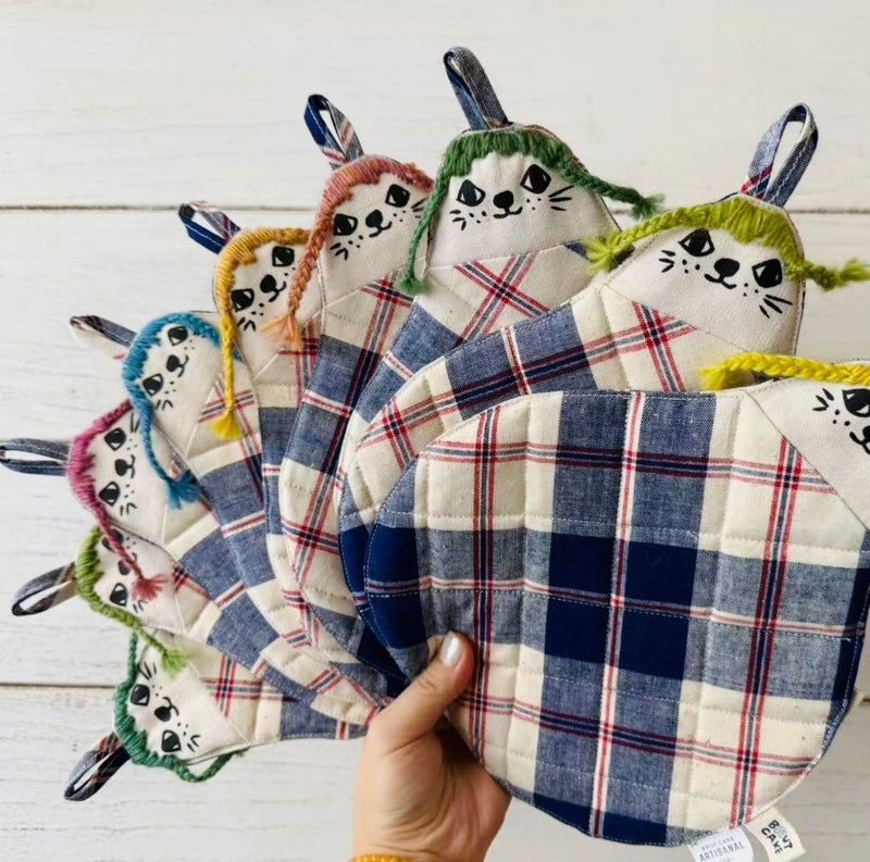 Pot Holder - Hair Stitch