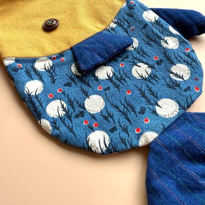 Fish Drawstring Pouch - Vintage Print Edition